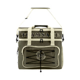 Custom Army Green Cream Double Layer Insulated Cooler Bag - 600D Oxford Waterproof Picnic Tote for Camping, Hiking & BBQ - Large Capacity Thermal Lunch Bag