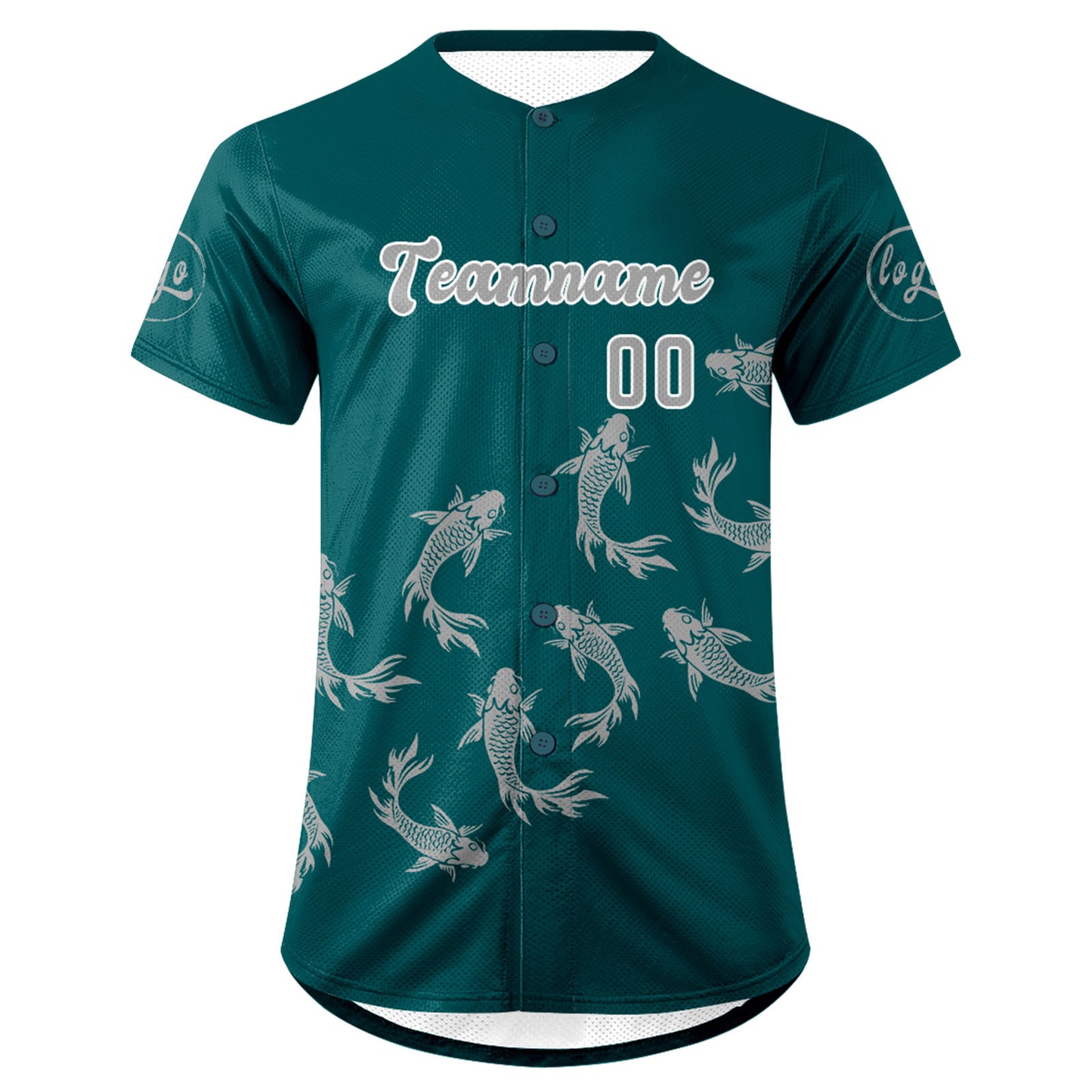 Custom Dark Green Gray Baseball Jersey Personalized Gradient Team Uniforms Shirt with Name Number