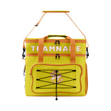 Custom Yellow Orange Double Layer Insulated Cooler Bag - 600D Oxford Waterproof Picnic Tote for Camping, Hiking & BBQ - Large Capacity Thermal Lunch Bag