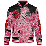 Custom Pink Varsity Jackets for Men Women Youth Personalized Letterman Jackets