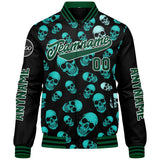 Custom Green Varsity Jackets for Men Women Youth Personalized Letterman Jackets