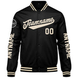 Custom Black Cream Varsity Jackets for Men Women Youth Personalized Letterman Jackets