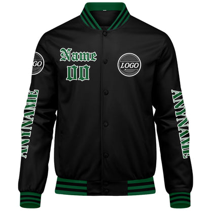 Custom Green Varsity Jackets for Men Women Youth Personalized Letterman Jackets