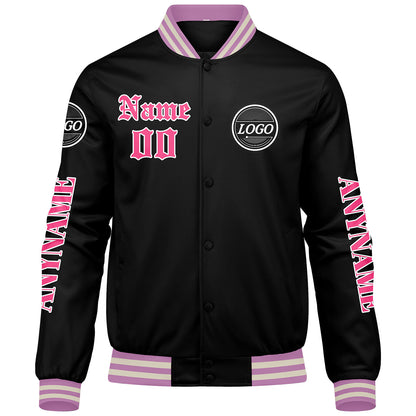 Custom Pink Varsity Jackets for Men Women Youth Personalized Letterman Jackets