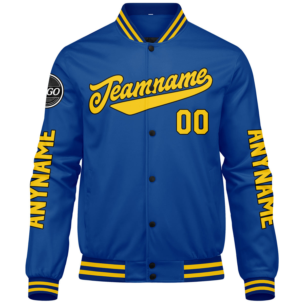 Custom Royal Yellow Varsity Jackets for Men Women Youth Personalized Letterman Jackets
