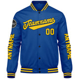 Custom Royal Yellow Varsity Jackets for Men Women Youth Personalized Letterman Jackets