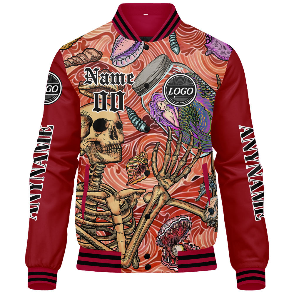 Custom Red Varsity Jackets for Men Women Youth Personalized Letterman Jackets