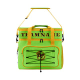 Custom Fluorescent Green Yellow Double Layer Insulated Cooler Bag - 600D Oxford Waterproof Picnic Tote for Camping, Hiking & BBQ - Large Capacity Thermal Lunch Bag