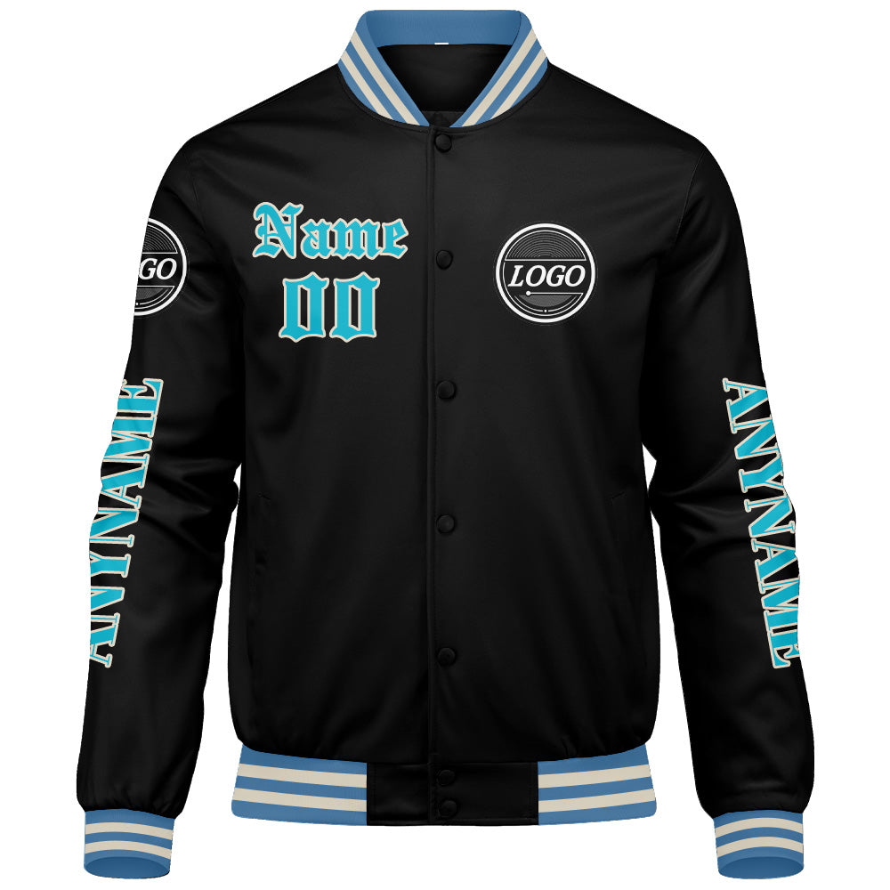 Custom Light Blue Varsity Jackets for Men Women Youth Personalized Letterman Jackets