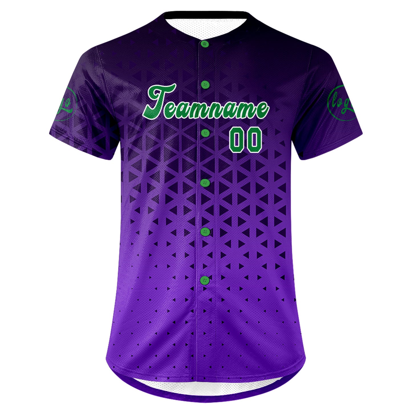 Custom Black Purple Baseball Jersey Personalized Gradient Team Uniforms Shirt with Name Number