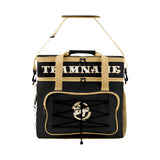 Custom Black Beige Double Layer Insulated Cooler Bag - 600D Oxford Waterproof Picnic Tote for Camping, Hiking & BBQ - Large Capacity Thermal Lunch Bag