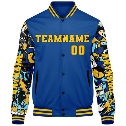 Custom Royal Varsity Jackets for Men Women Youth Personalized Letterman Jackets
