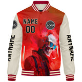 Custom Red Cream Varsity Jackets for Men Women Youth Personalized Letterman Jackets