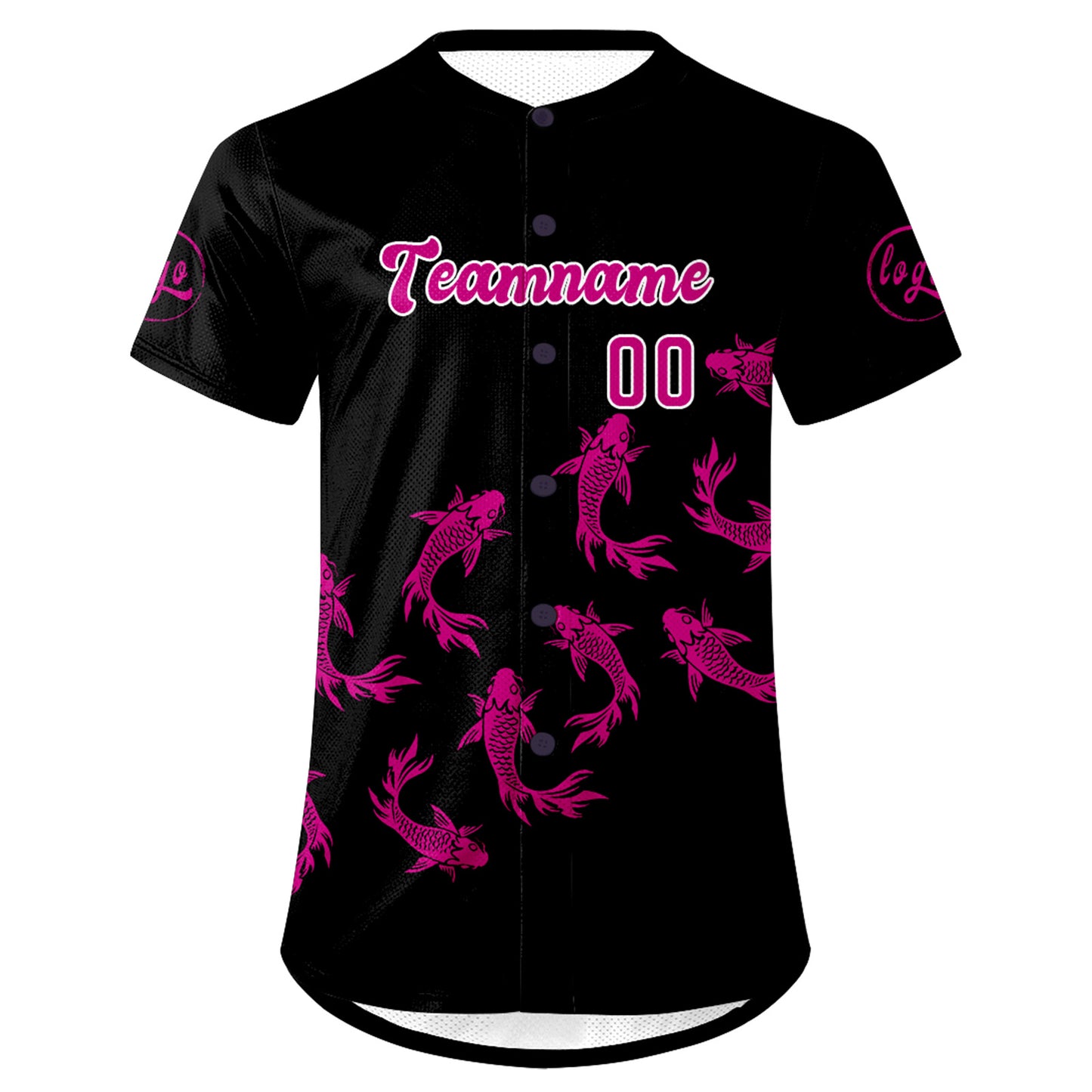 Custom Black Rose Pink Baseball Jersey Personalized Gradient Team Uniforms Shirt with Name Number
