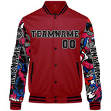 Custom Red Varsity Jackets for Men Women Youth Personalized Letterman Jackets