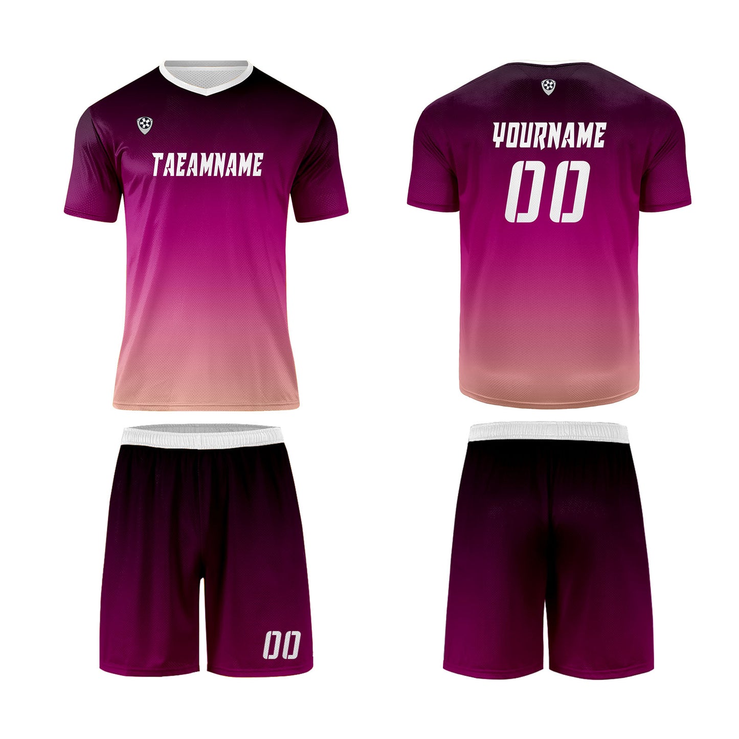 Custom Black Purple Yellow Uniform Jersey Kids Adults Personalized Set Jersey Shirt