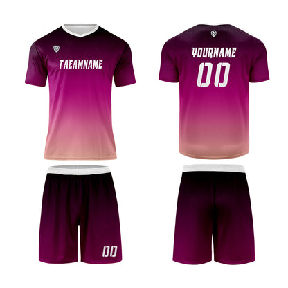 Custom Black Purple Yellow Uniform Jersey Kids Adults Personalized Set Jersey Shirt