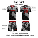 Custom Red Ash Uniform Jersey Kids Adults Personalized Set Jersey Shirt