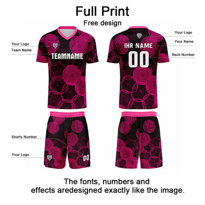 Custom Black Powder Uniform Jersey Kids Adults Personalized Set Jersey Shirt