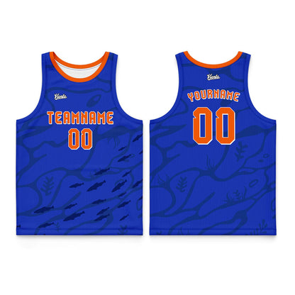Custom Blue Pink Wide Shoulder Basketball Jersey, Breathable Mesh Team Uniform for Adult & Yout