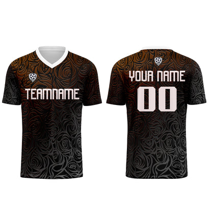 Custom Brown Silver Uniform Jersey Kids Adults Personalized Set Jersey Shirt