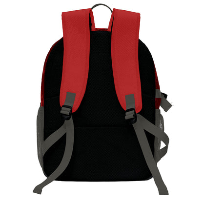 Custom Red Grey Basketball Soccer Backpack Personalized Player Names Numbers Team Logo #BB-0919-0032