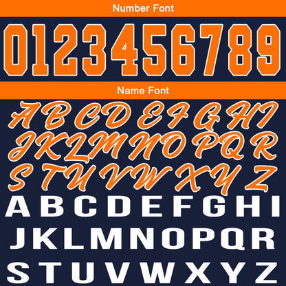 Custom Navy Orange Basketball Jersey for Men Women Adult Youth Stitched Name Number Logo