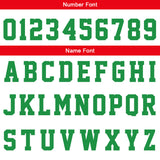 Custom Red Green Reversible Basketball Suit for Adults and Kids Personalized Jersey