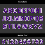 Custom Purple Orange Soccer Uniform Jersey Kids Adults Personalized Set Jersey Shirt