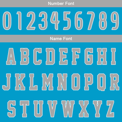 Custom Blue Grey Basketball Jersey Uniform Suit Printed Your Logo Name Number