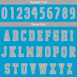 Custom Blue Grey Basketball Jersey Uniform Suit Printed Your Logo Name Number
