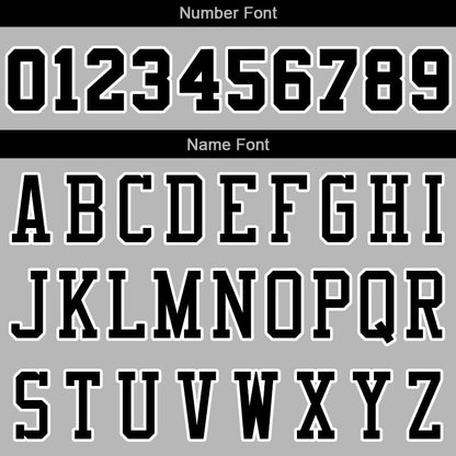 Custom Stitched Basketball Jersey for Men, Women And Kids Gray-Black-White