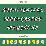 Custom Green White Letterman Varsity Jacket Personalized Embroidery Printing