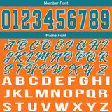 Custom Orange Teal Basketball Jersey for Men Women Adult Youth Stitched Name Number Logo