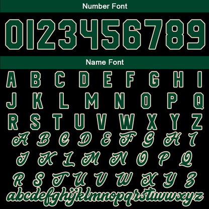 Custom Dark Green Black Cream Varsity Jackets for Men Women Youth Personalized Letterman Jackets