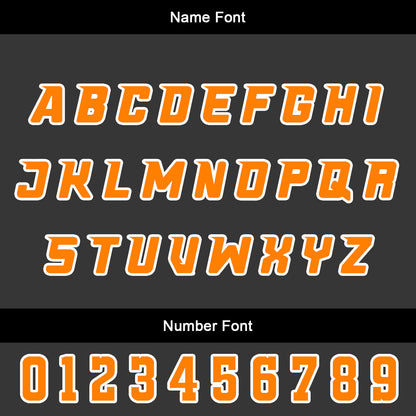 Custom White Blue Orange Basketball Jersey Uniform Suit Printed Your Logo Name Number