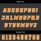Custom White Blue Orange Basketball Jersey Uniform Suit Printed Your Logo Name Number