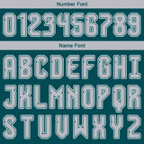 Custom Green Gray White Basketball Jersey Uniform Suit Printed Your Logo Name Number
