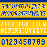 Custom Yellow Royal Basketball Jersey for Men Women Adult Youth Stitched Name Number Logo