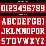 Custom Red Black Short Sleeve Hoodies for Men Women Shirts with Hoods Printed Name Logo