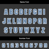 Custom Gray Blue Uniform Jersey Kids Adults Personalized Set Jersey Shirt