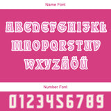 Custom Pink Letterman Varsity Jacket Personalized Embroidery Printing