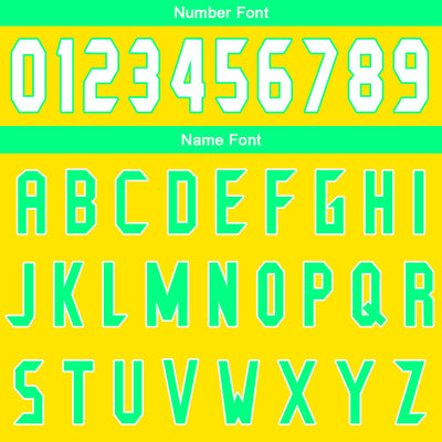 Custom Yellow Green Basketball Jersey Uniform Suit Printed Your Logo Name Number