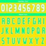 Custom Yellow Green Basketball Jersey Uniform Suit Printed Your Logo Name Number
