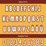 Custom Red Yellow Letterman Varsity Jacket Personalized Embroidery Printing