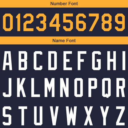 Custom Stitched Basketball Jersey for Men, Women And Kids Navy-White-Yellow