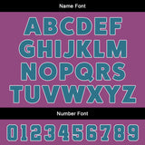 Custom Purple Blue Uniform Jersey Kids Adults Personalized Set Jersey Shirt