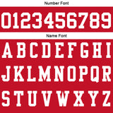 Custom Red White Football Polo Shirts  Add Your Unique Logo/Name/Number