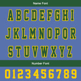 Custom Green Color Blue Varsity Jackets for Men Women Youth Personalized Letterman Jackets