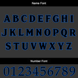 Custom Black Blue Soccer Uniform Jersey Kids Adults Personalized Set Jersey Shirt